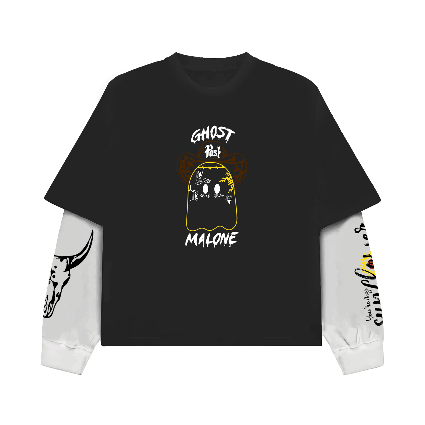 Sunflower Vibes Long Sleeve Oversized Tee