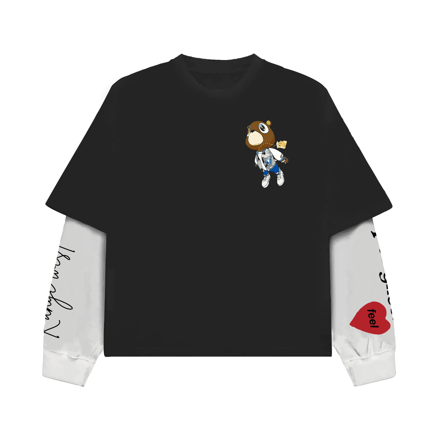 Visionary Bear Long Sleeve Oversized Tee