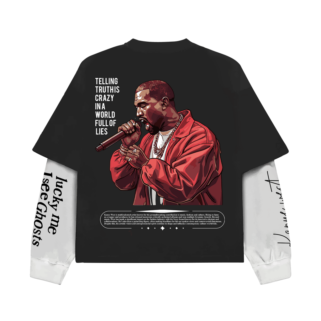 Visionary Bear Long Sleeve Oversized Tee