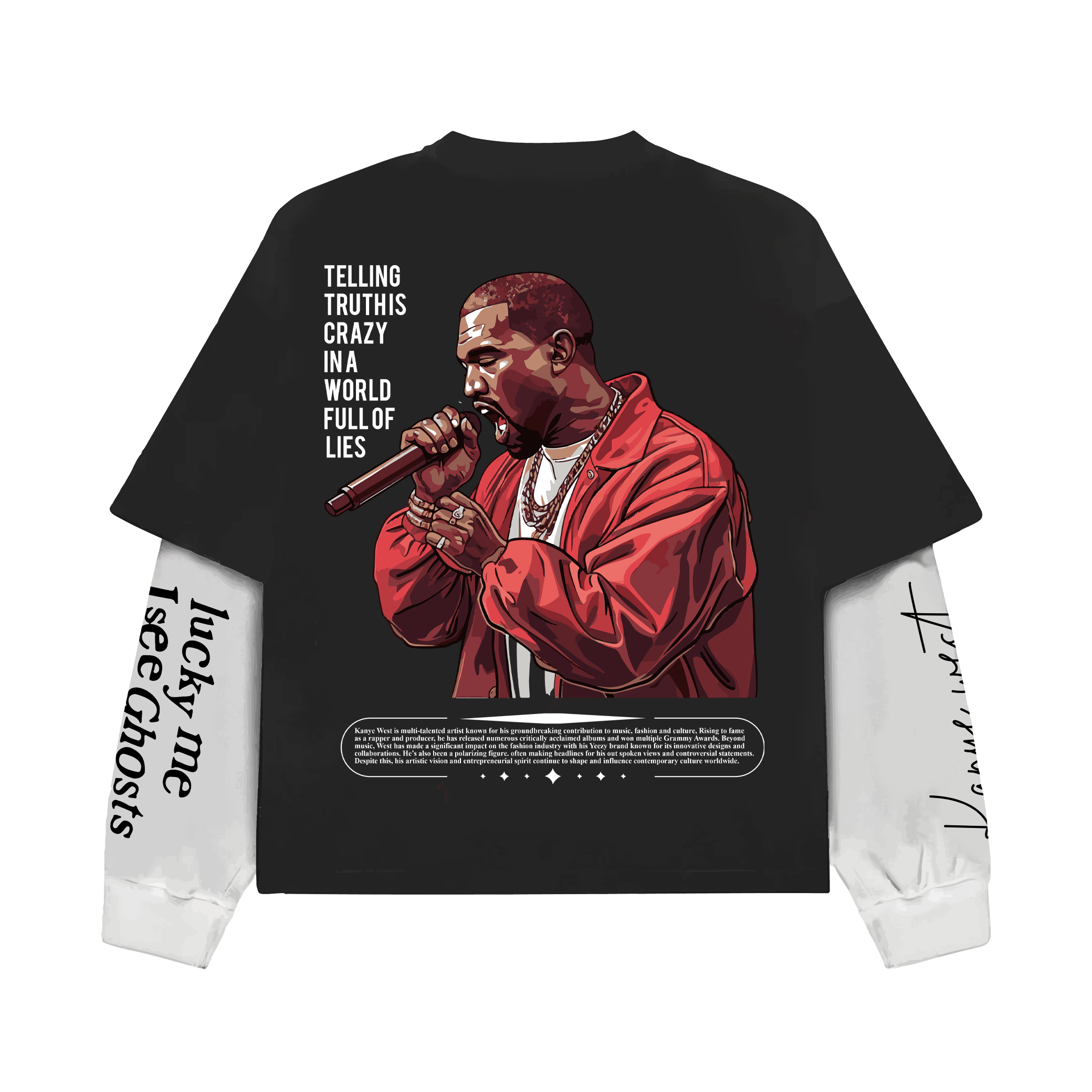 Visionary Bear Long Sleeve Oversized Tee