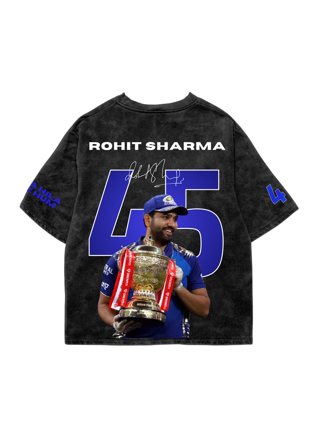 HITMAN-45 ACIDWASH OVERSIZED TEE