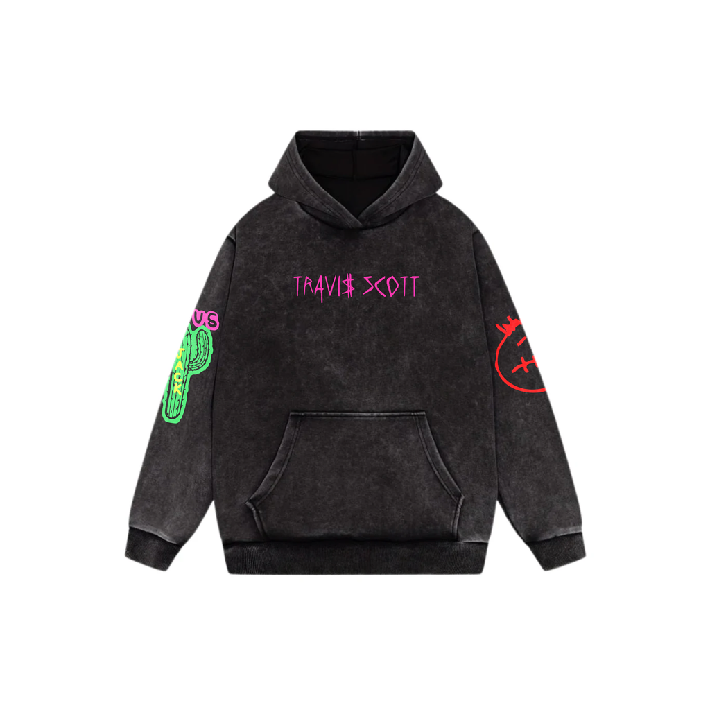 Travis Acid Wash Oversized Hoodie