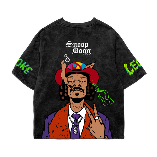 Snoop Acid Wash Oversized Tee