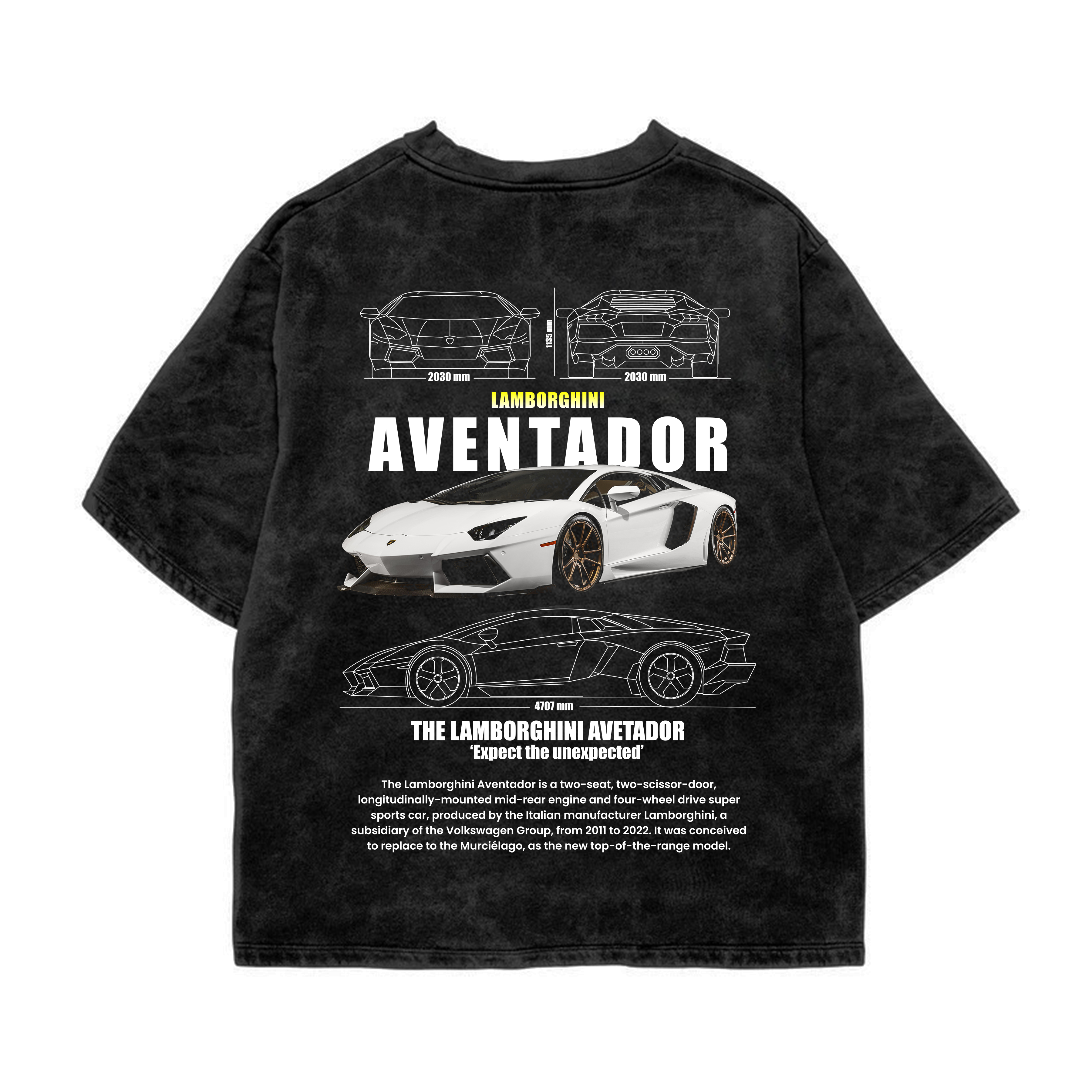 Lamborghini Aventador Oversized T-shirt