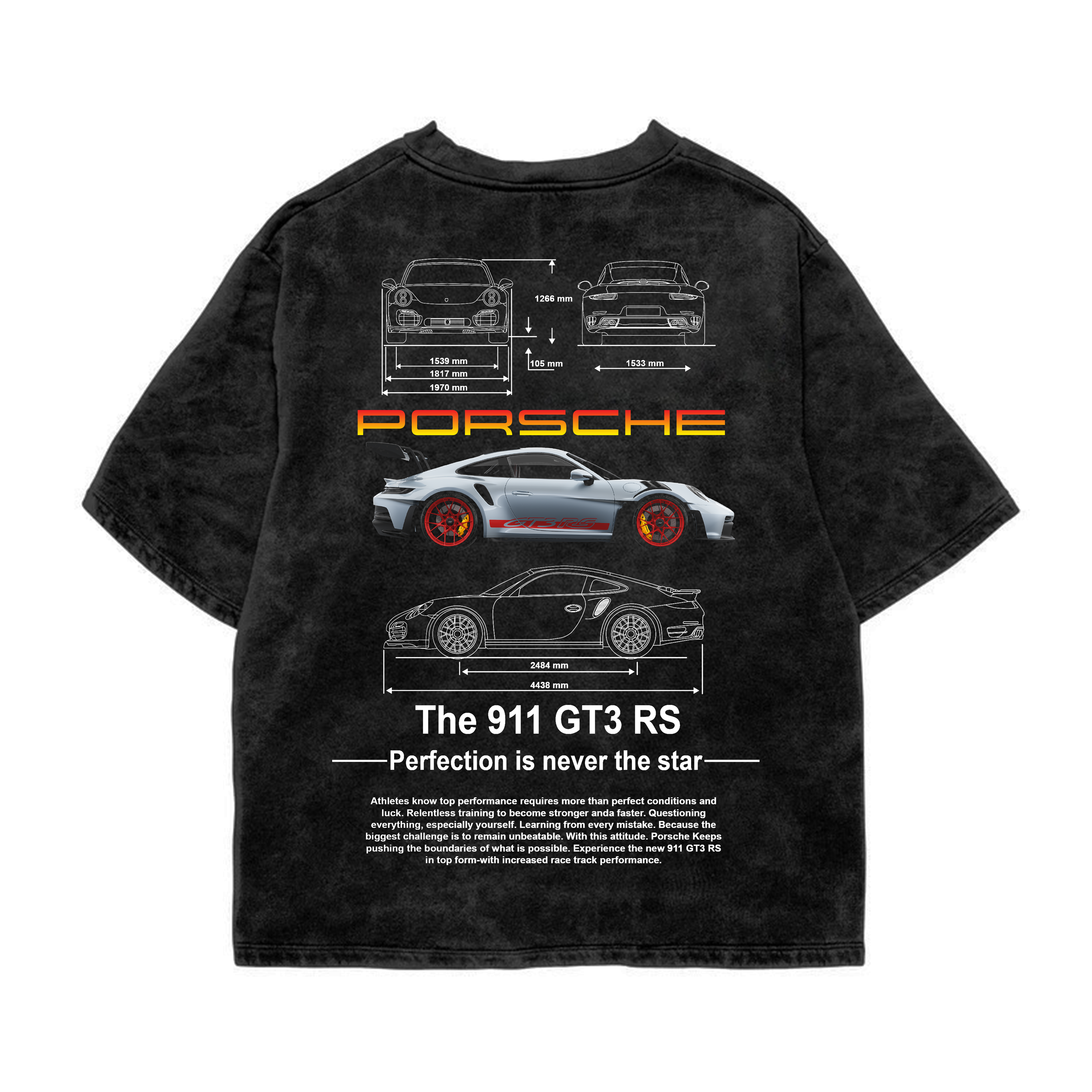 Porsche 911 GT3 RS-Oversized T-shirt