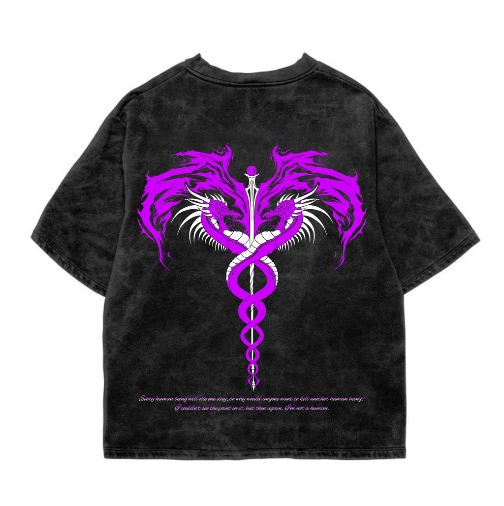 Crimson Crossfire Oversized T-Shirt