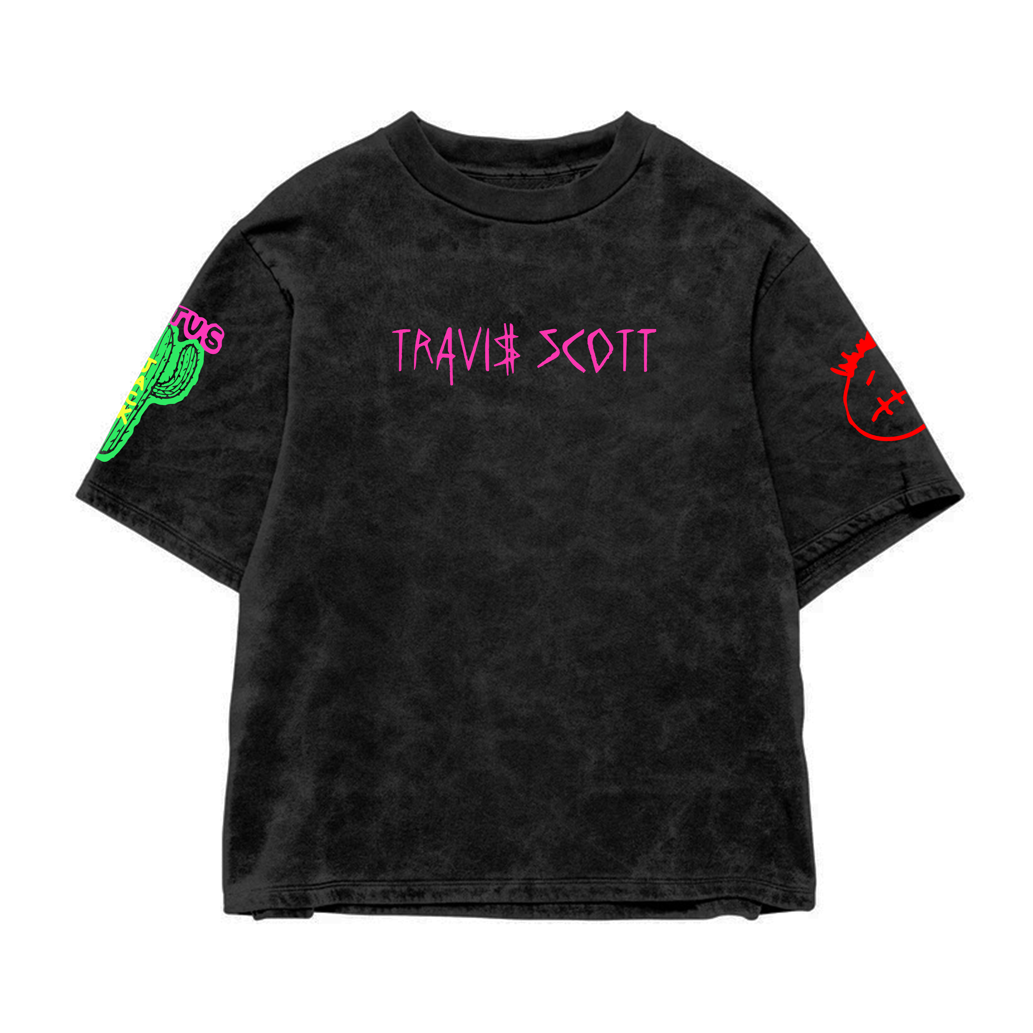 Travis Acid Wash Oversized Tee