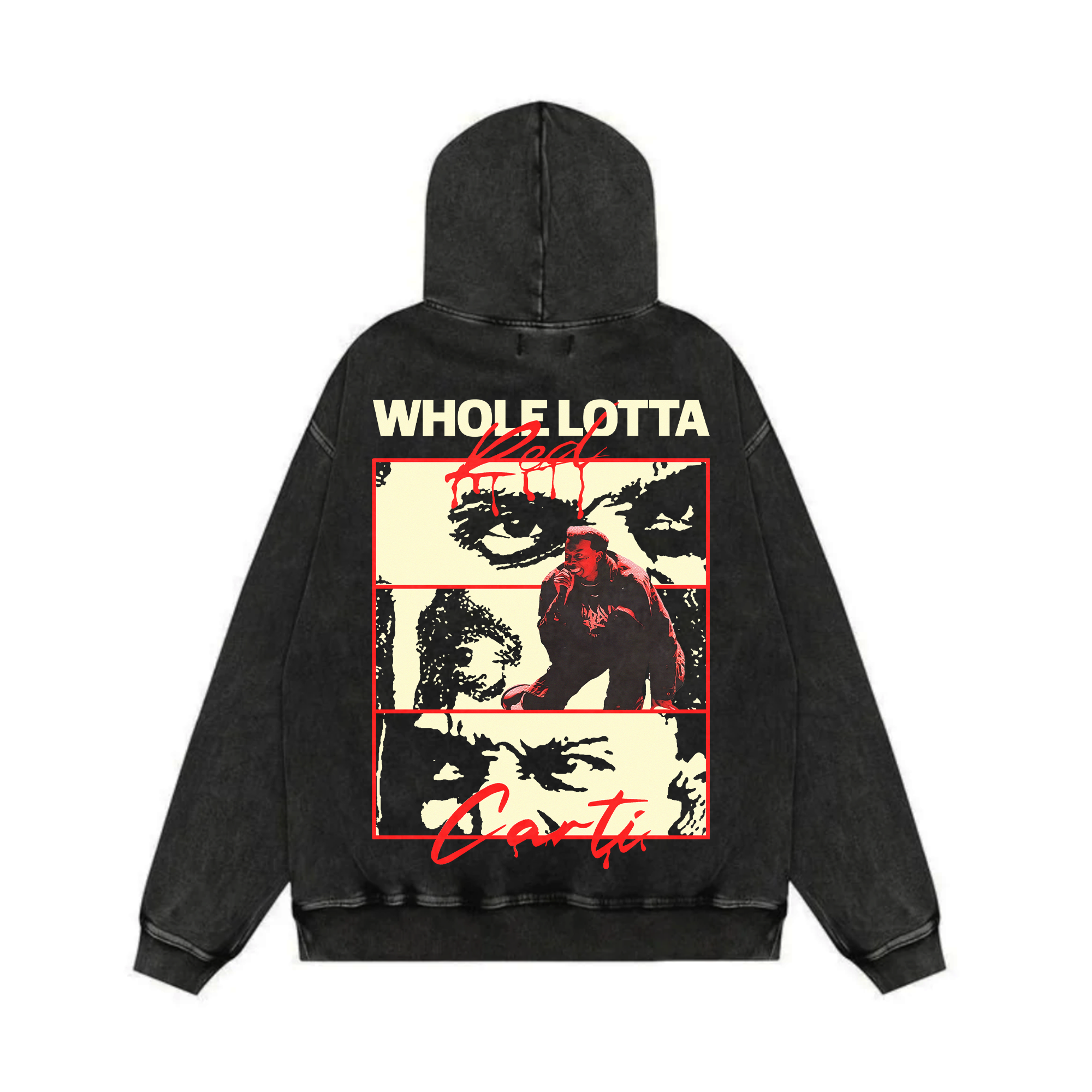 Bloodline Acid Wash Oversized Hoodie