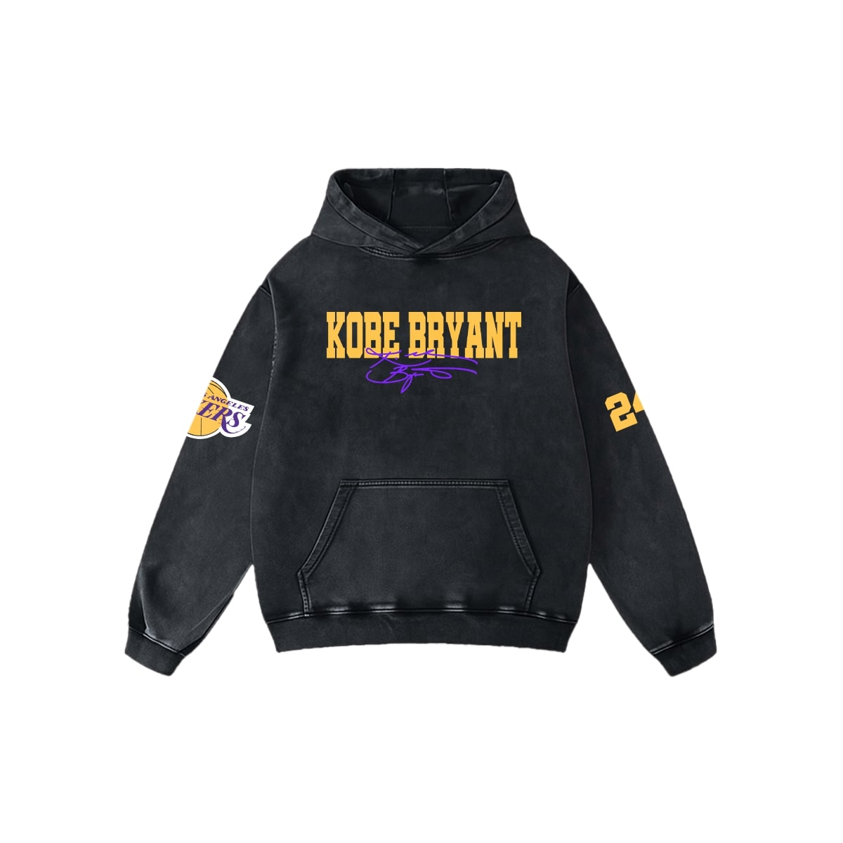 DUAL DYNASTY ACID WASH OVERSIZED HOODIE