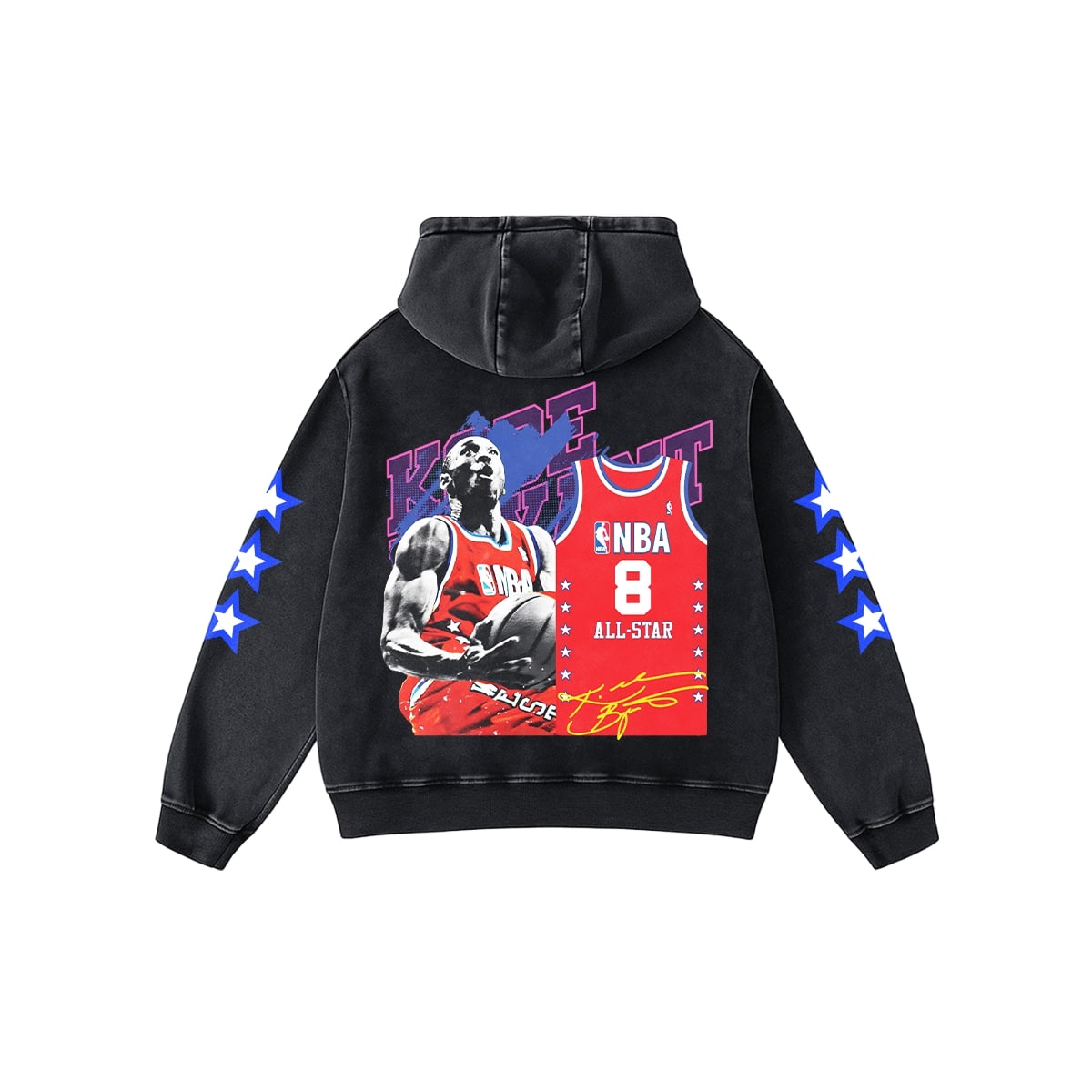 RIVALRY LEGENDS ACID WASH OVERSIZED HOODIE