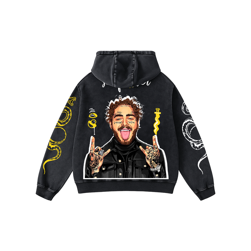 Sunflower Acid Wash Oversized Hoodie