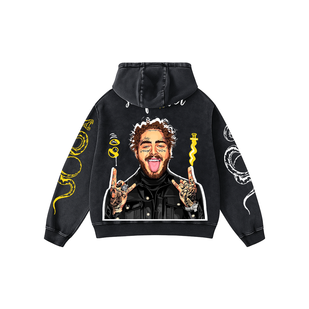 Sunflower Acid Wash Oversized Hoodie