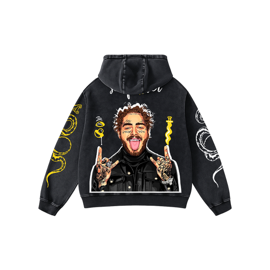 Sunflower Acid Wash Oversized Hoodie