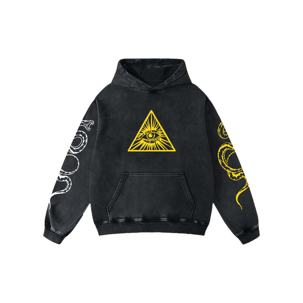 Sunflower Acid Wash Oversized Hoodie