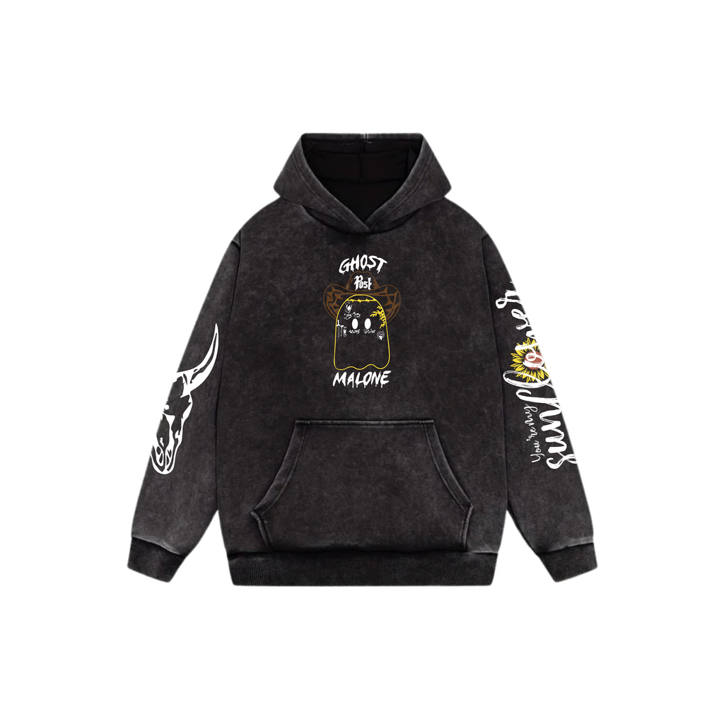 Post Malone Acid Wash Oversized Hoodie