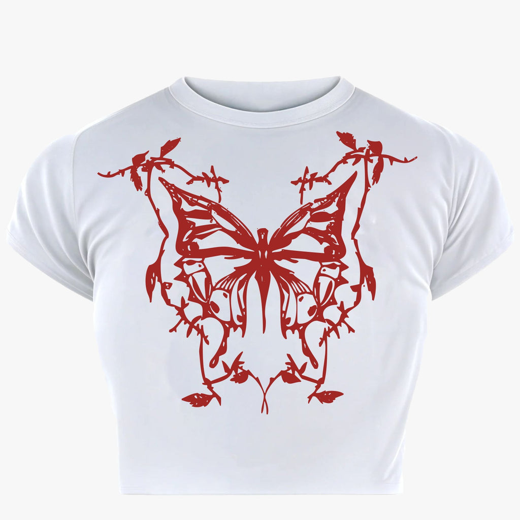 Butterfly Cascade Baby Tee