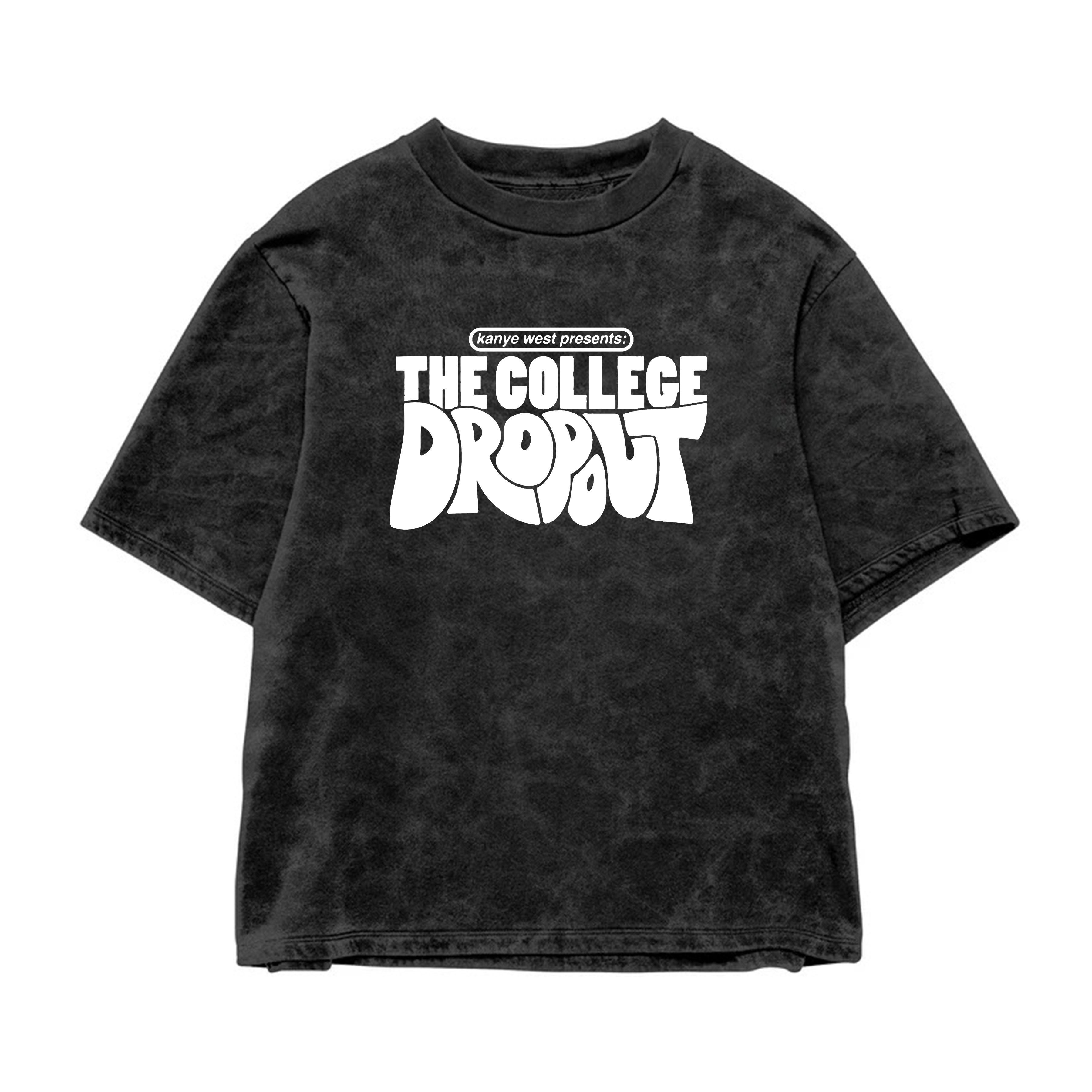 College Dropout Acid Wash Oversized Tee