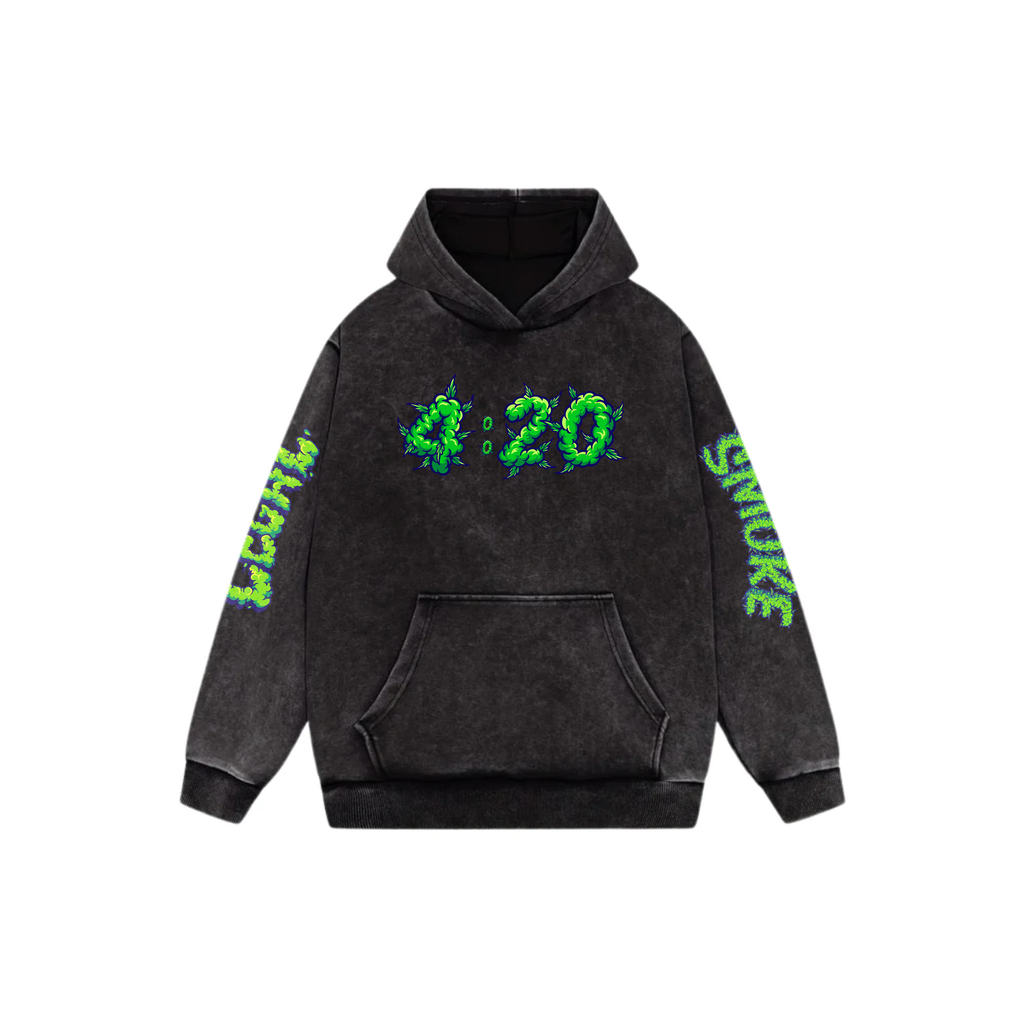 Snoop Acid Wash Oversized Hoodie