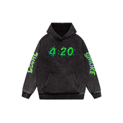 Snoop Acid Wash Oversized Hoodie