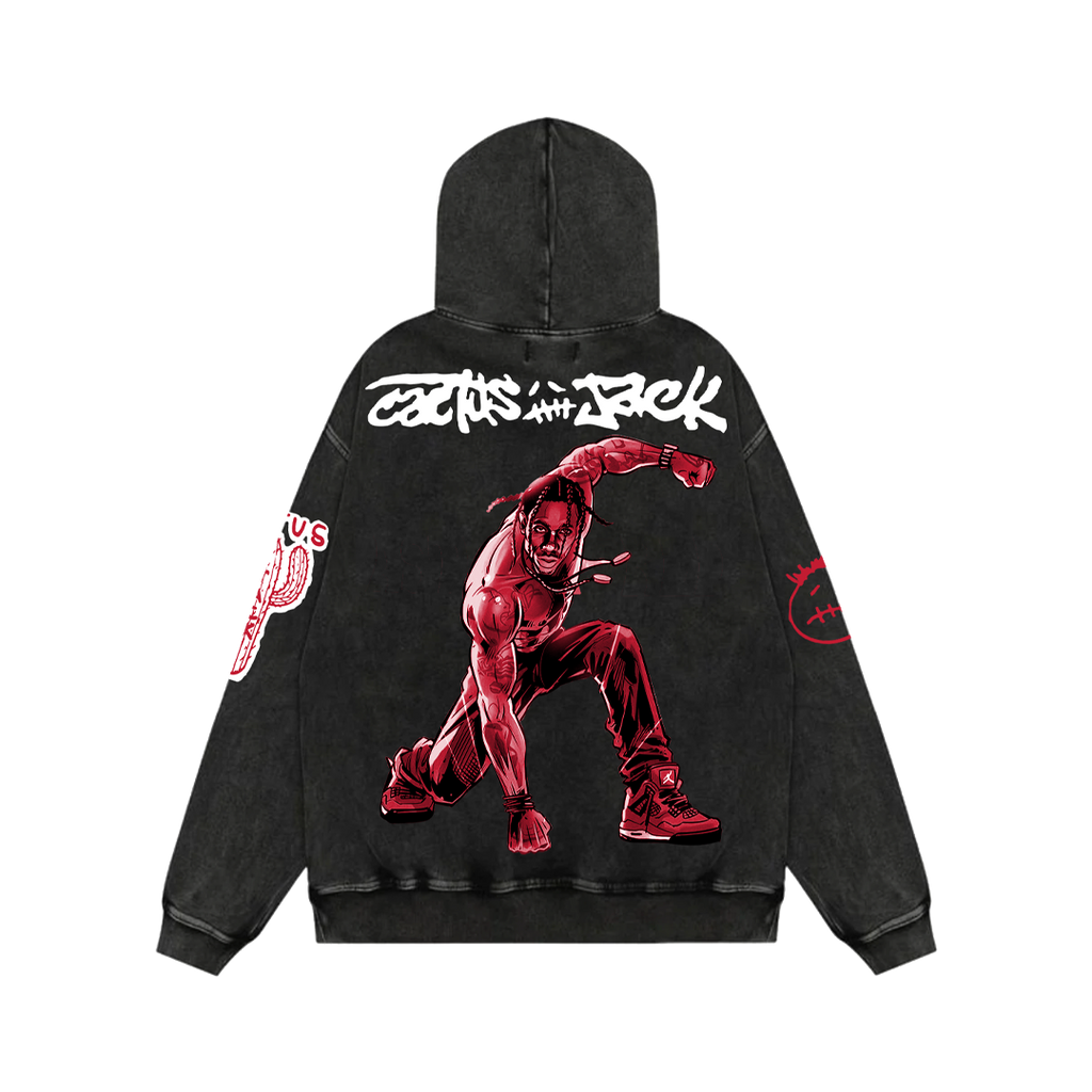 FE!N Impact Acid Wash Oversized Hoodie
