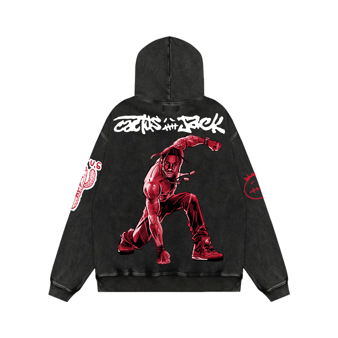 FE!N Impact Acid Wash Oversized Hoodie