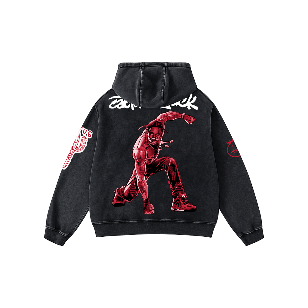 FE!N Impact Acid Wash Oversized Hoodie