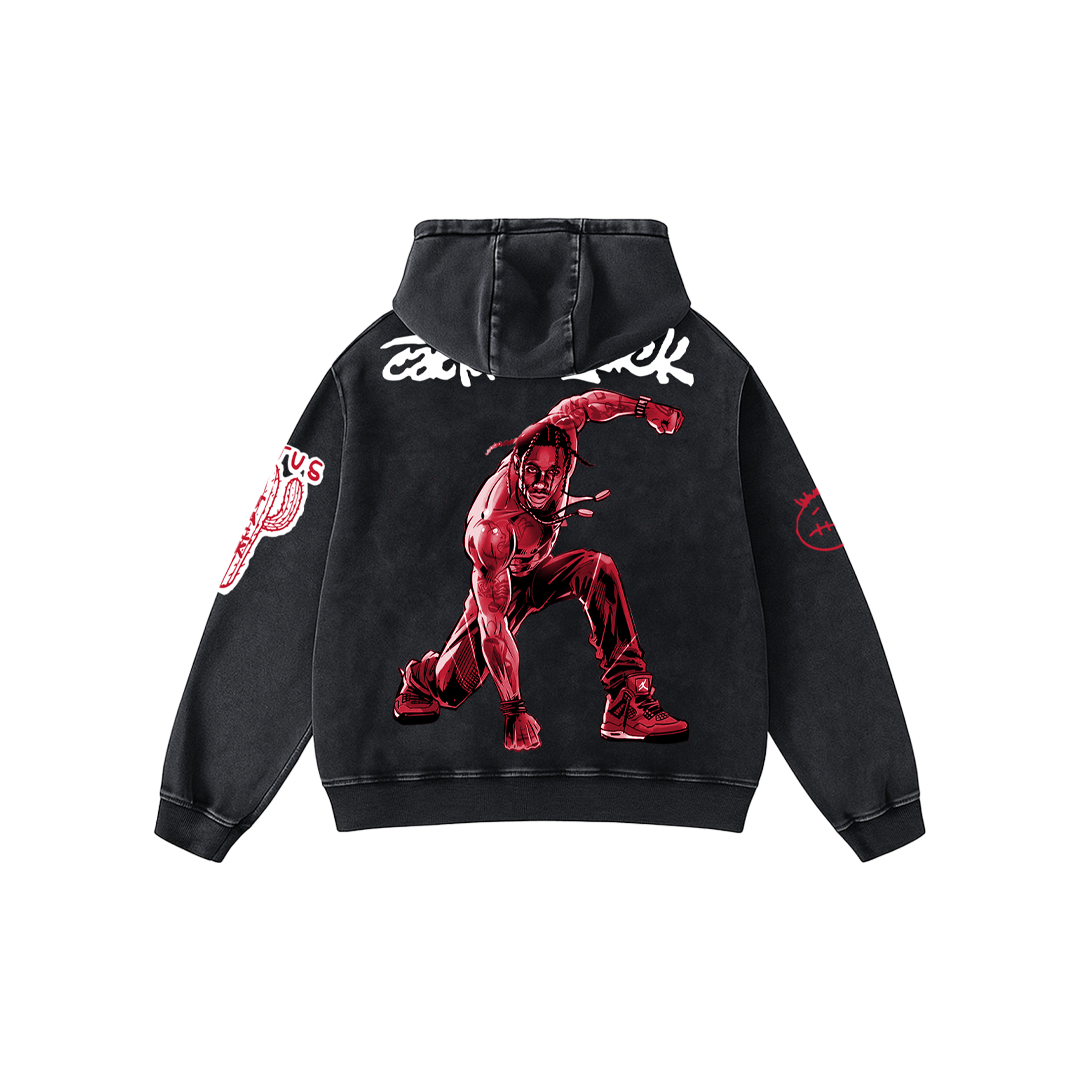 FE!N Impact Acid Wash Oversized Hoodie