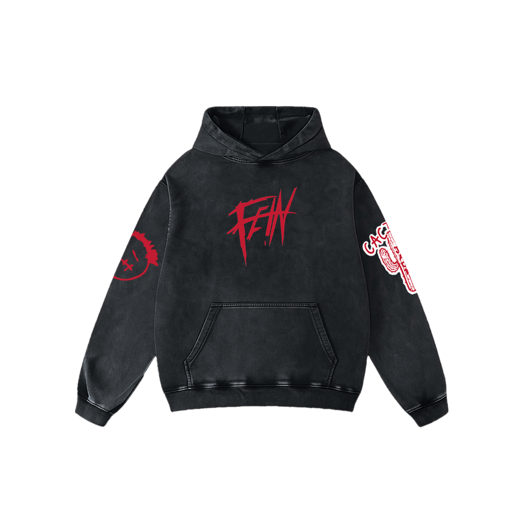 FE!N Impact Acid Wash Oversized Hoodie