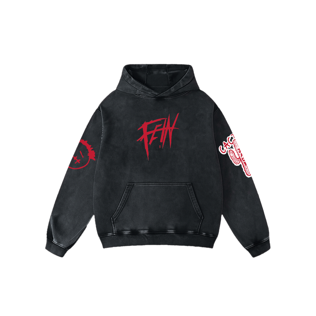 FE!N Impact Acid Wash Oversized Hoodie