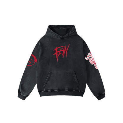 FE!N Impact Acid Wash Oversized Hoodie